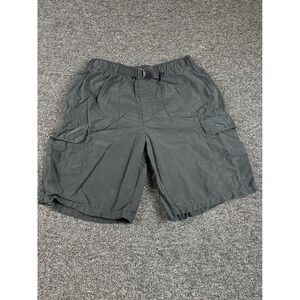 Timberland Mens Cargo Shorts Gray Cotton Nylon Mesh Lined Belted Size M Medium